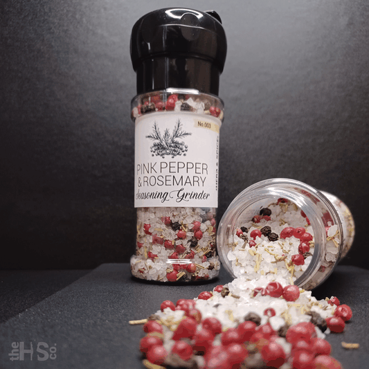 003 - Pink Pepper & Rosemary - Seasoning Salt Grinder